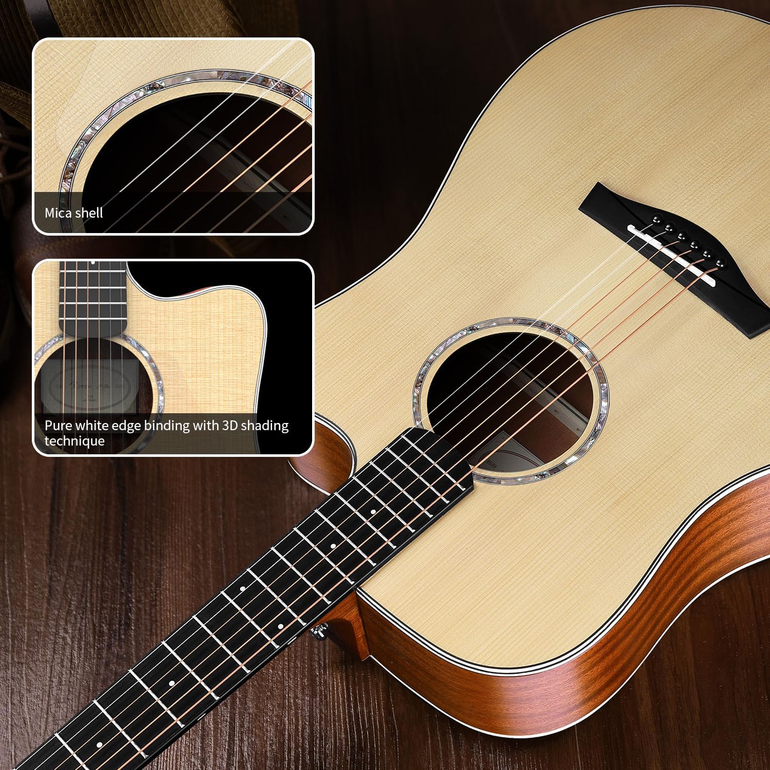 Đàn Guitar Acoustic Rosen N-10D - Neo Series - Việt Music