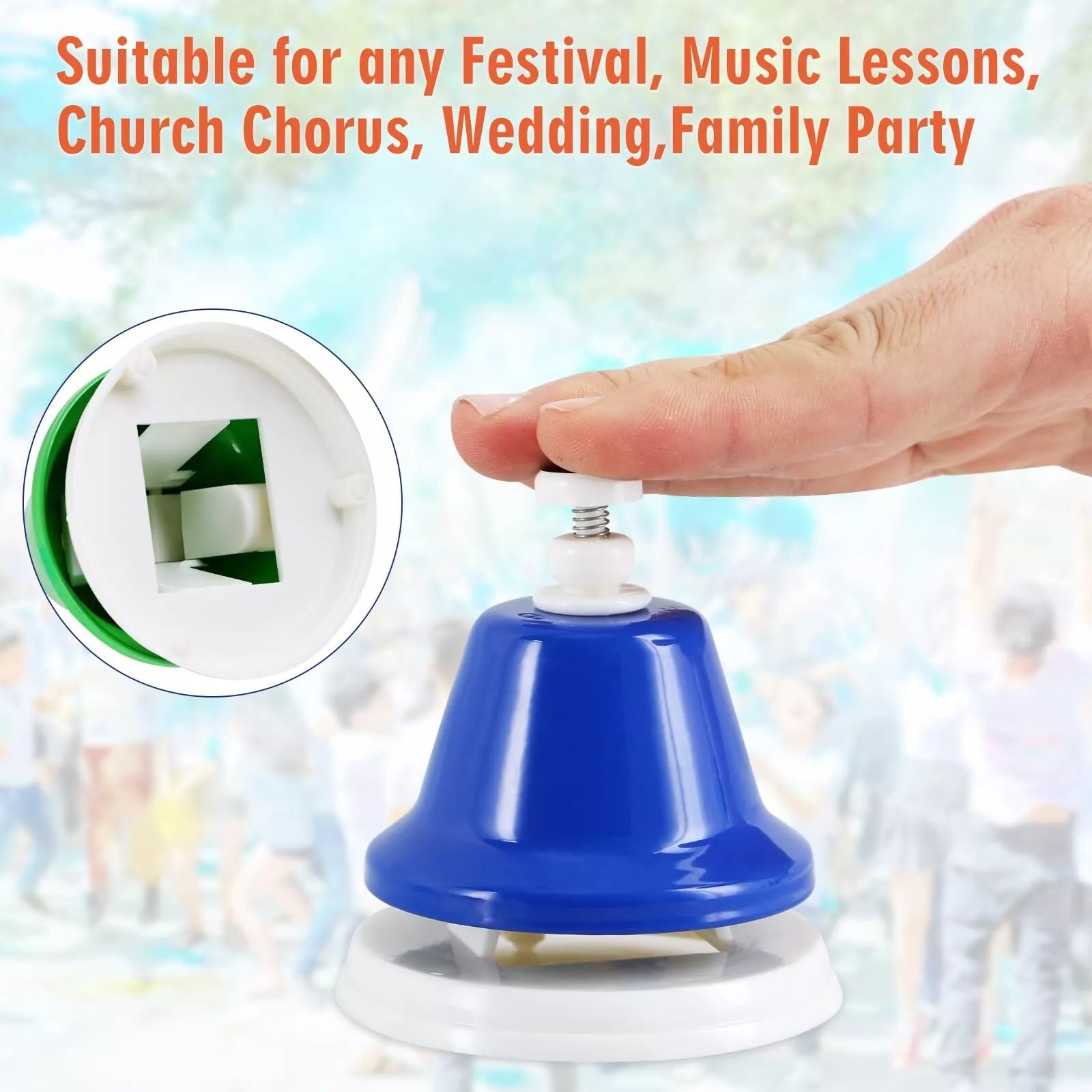 Chuông Lắc Định Âm 8-Note Diatonic Metal Bells Musical Colorfull - Việt Music