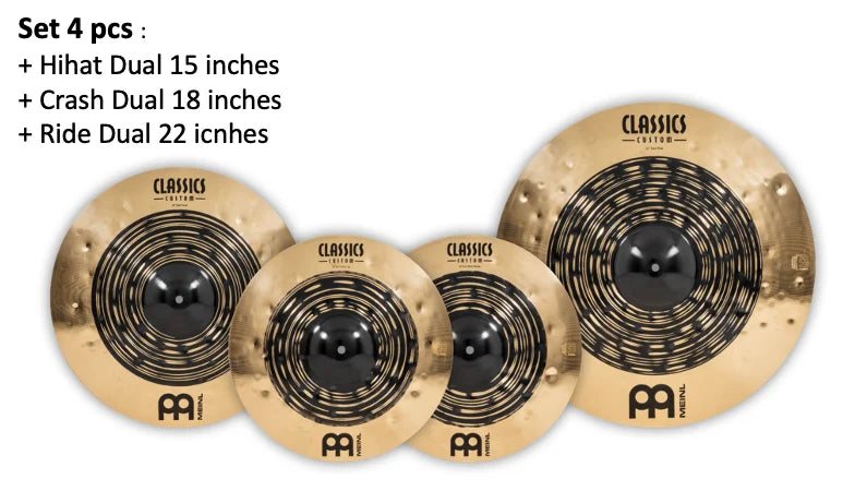 Bộ Cymbal Meinl Classics Custom Dual Complete Cymbal Set - CCDU-CS1 - Việt Music