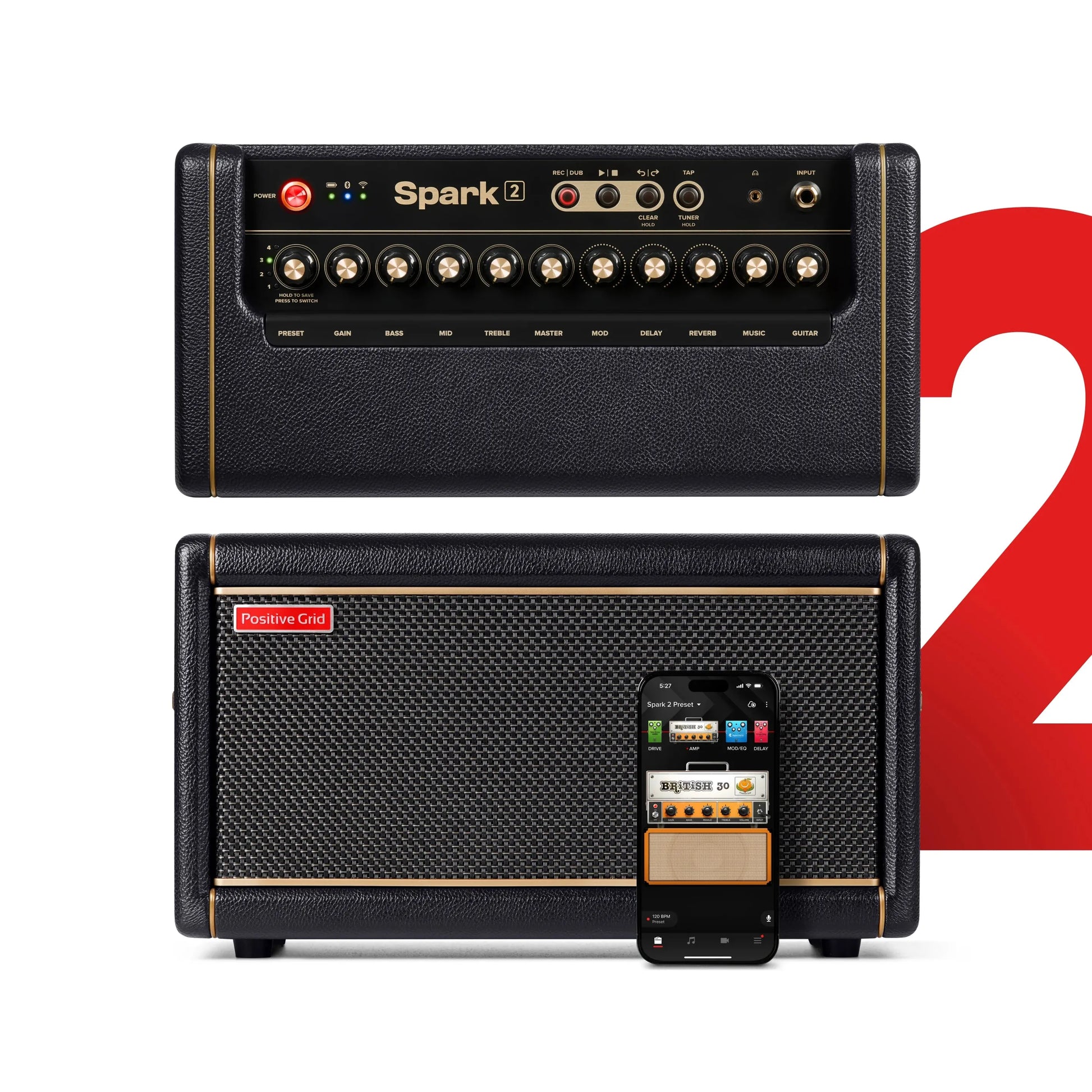 Amplifier Positive Grid Spark 2, Combo 50W - Việt Music