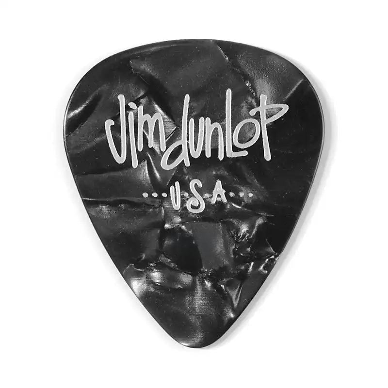 Pick Gảy Đàn Jim Dunlop 483P02 Celluloid Black Pearloid, 12pc - Việt Music