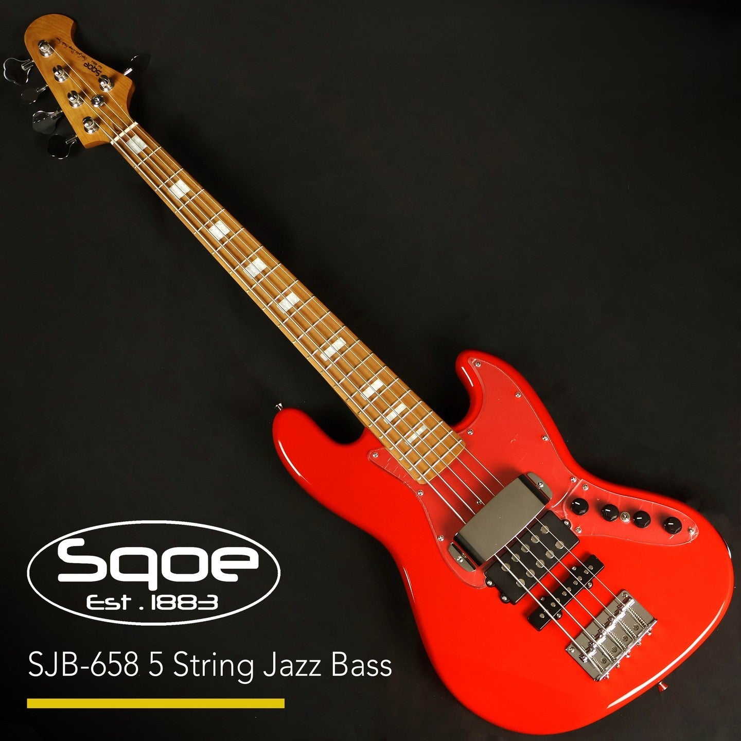 Đàn Guitar Bass Sqoe SJB658 SHS, Maple Fingerboard - 5 Strings - Việt Music