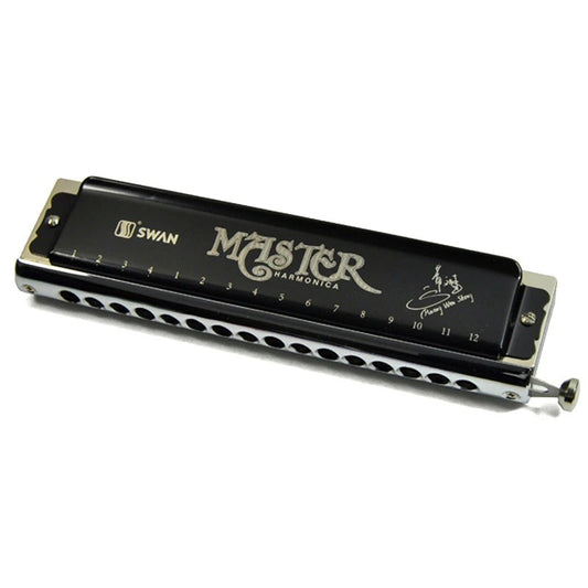 Kèn Harmonica Swan SW1664 Silver Chromatic Master - Việt Music