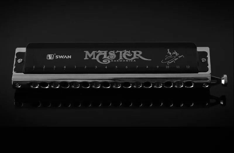 Kèn Harmonica Swan SW1664 Silver Chromatic Master - Việt Music