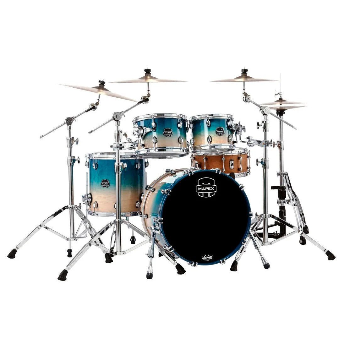 Trống Cơ Mapex Saturn Maple - Walnut Hybrid SR504X (20/10-12/14) - Việt Music