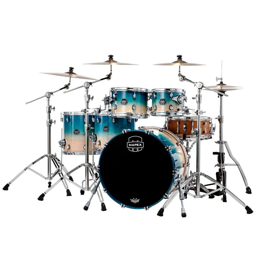 Trống Cơ Mapex Saturn Maple - Walnut Hybrid SR628XU (22/10-12/14/16) - Việt Music