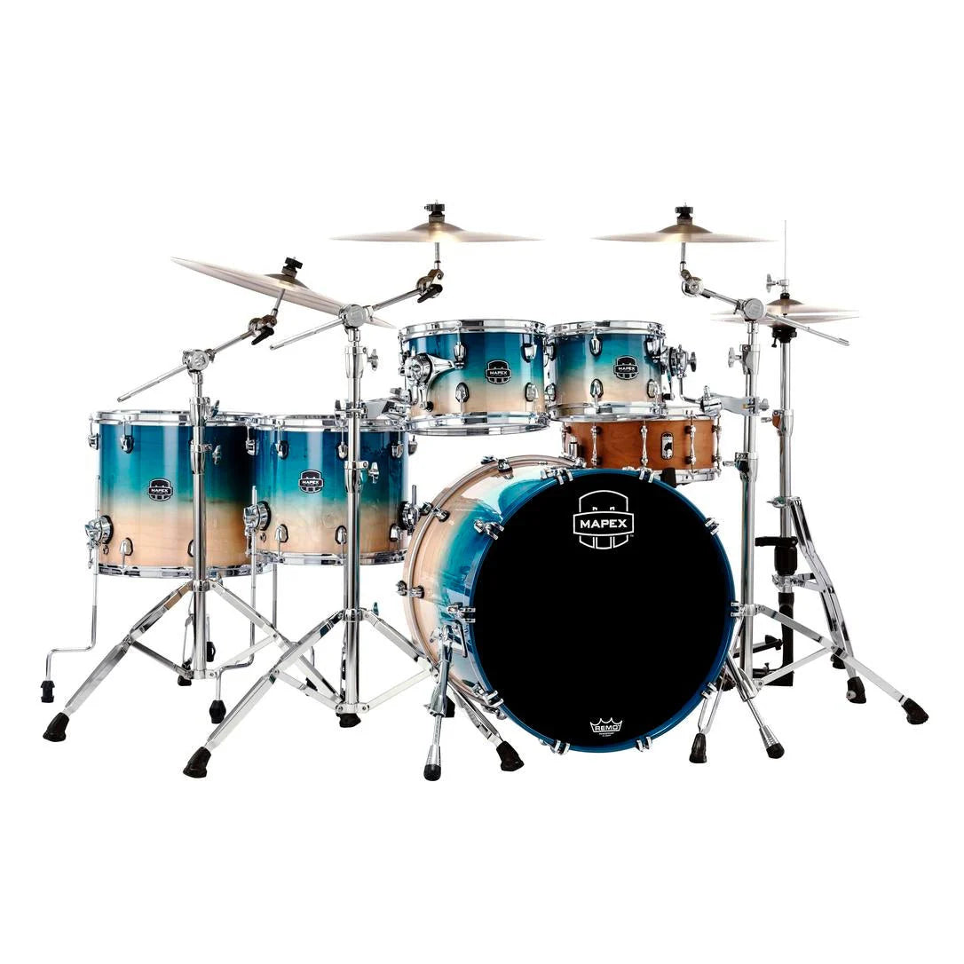 Trống Cơ Mapex Saturn Maple - Walnut Hybrid SR628XU (22/10-12/14/16) - Việt Music