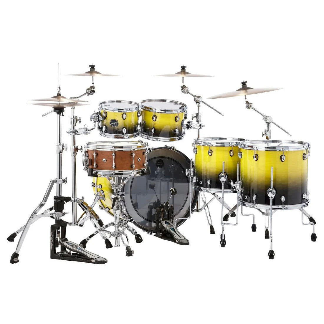 Trống Cơ Mapex Saturn Maple - Walnut Hybrid SR628XU (22/10-12/14/16) - Việt Music