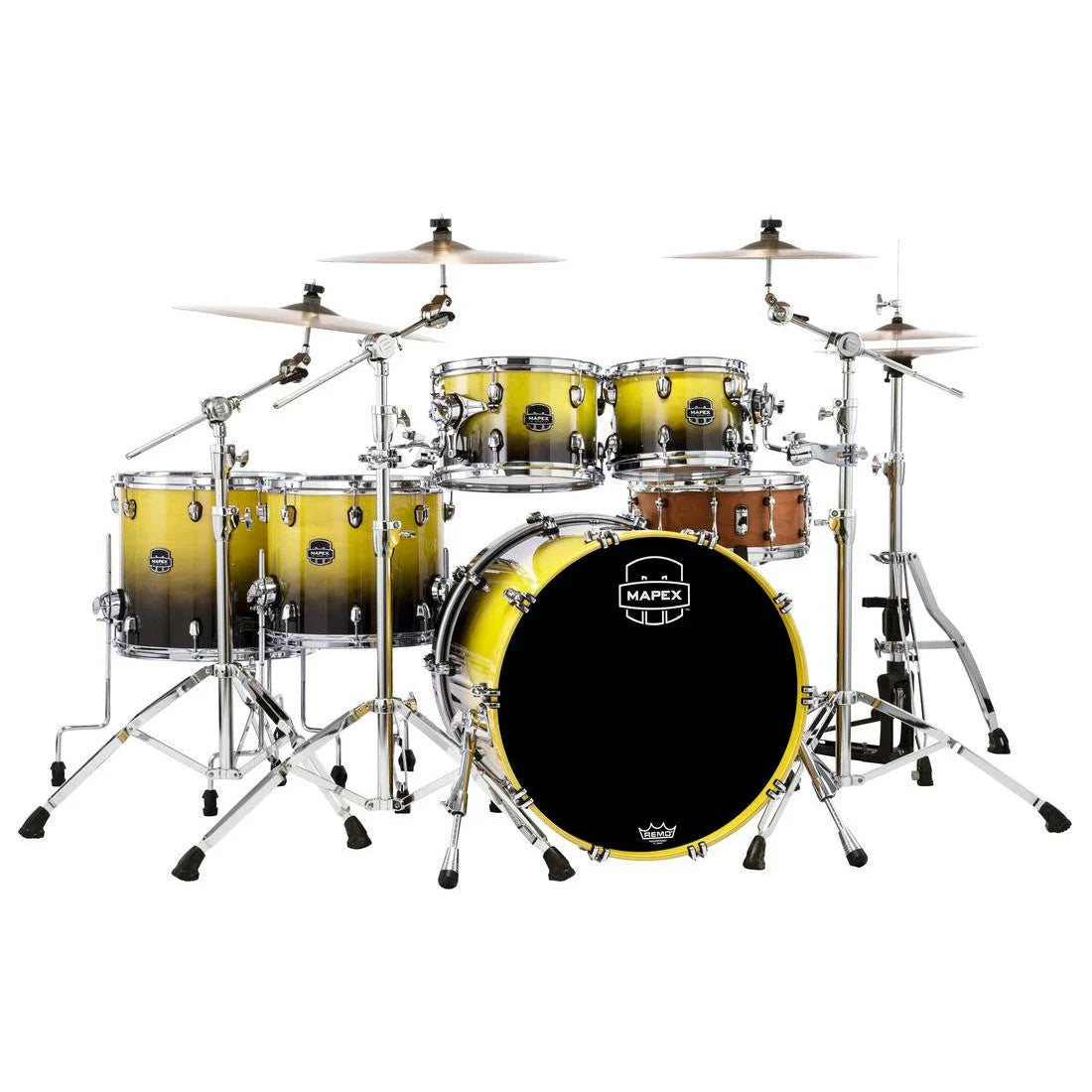 Trống Cơ Mapex Saturn Maple - Walnut Hybrid SR628XU (22/10-12/14/16) - Việt Music