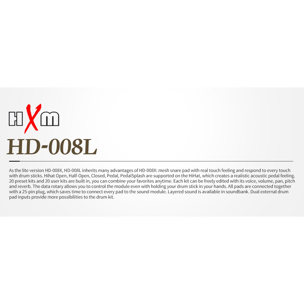 Trống Điện HXM HD-008L - Việt Music