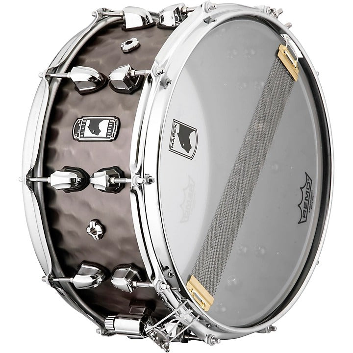 Trống Snare Mapex Black Panther Persuader Snare Drum 14 x 6.5 in. Hammered Brass Antique Nickel Plated - Việt Music