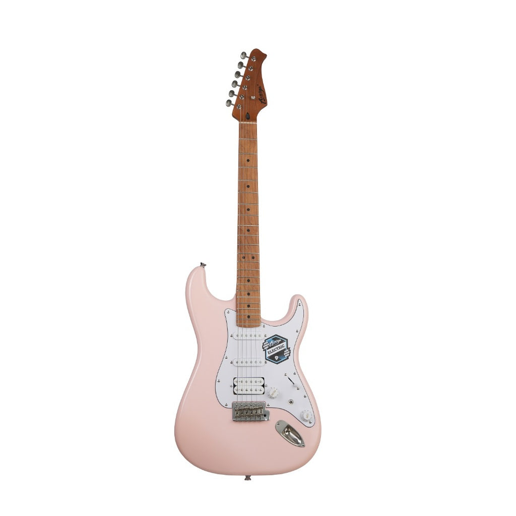 Đàn Guitar Điện Auriga A-220 HSS, Maple Fingerboard, PK - Pink