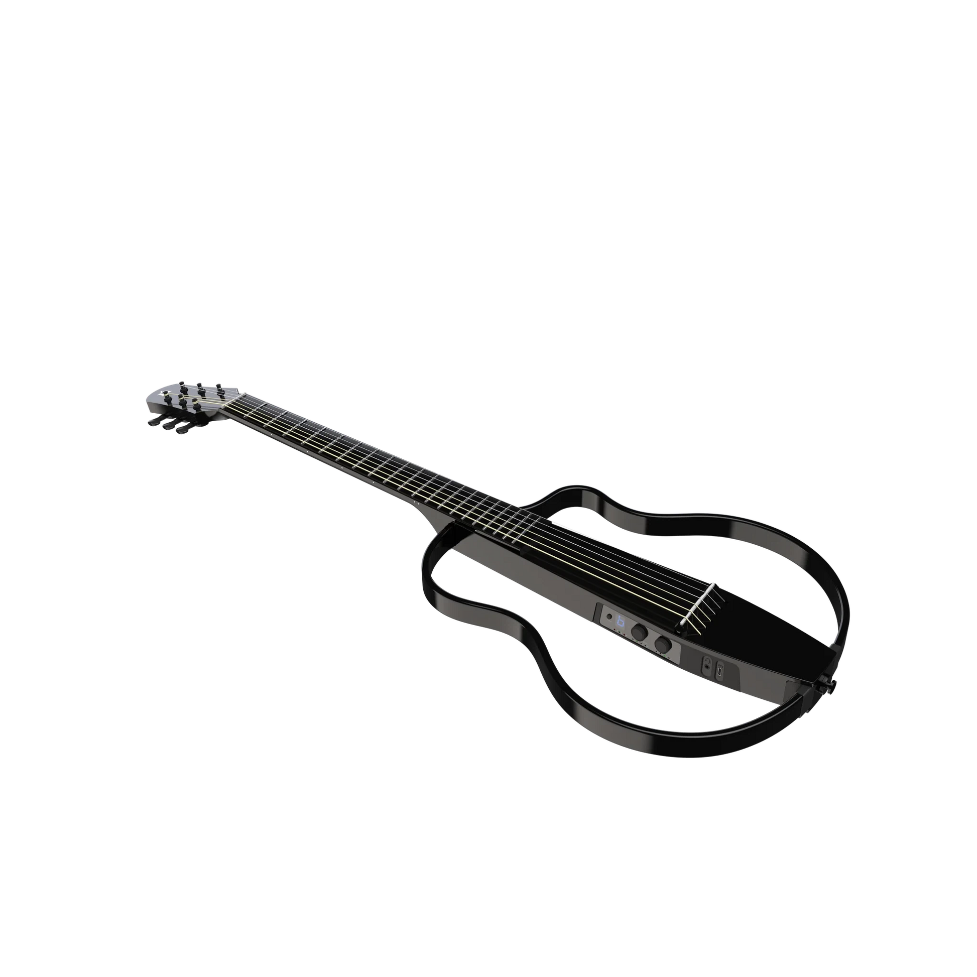 Đàn Guitar Silent Acoustic Natasha NBSG, Black - Việt Music