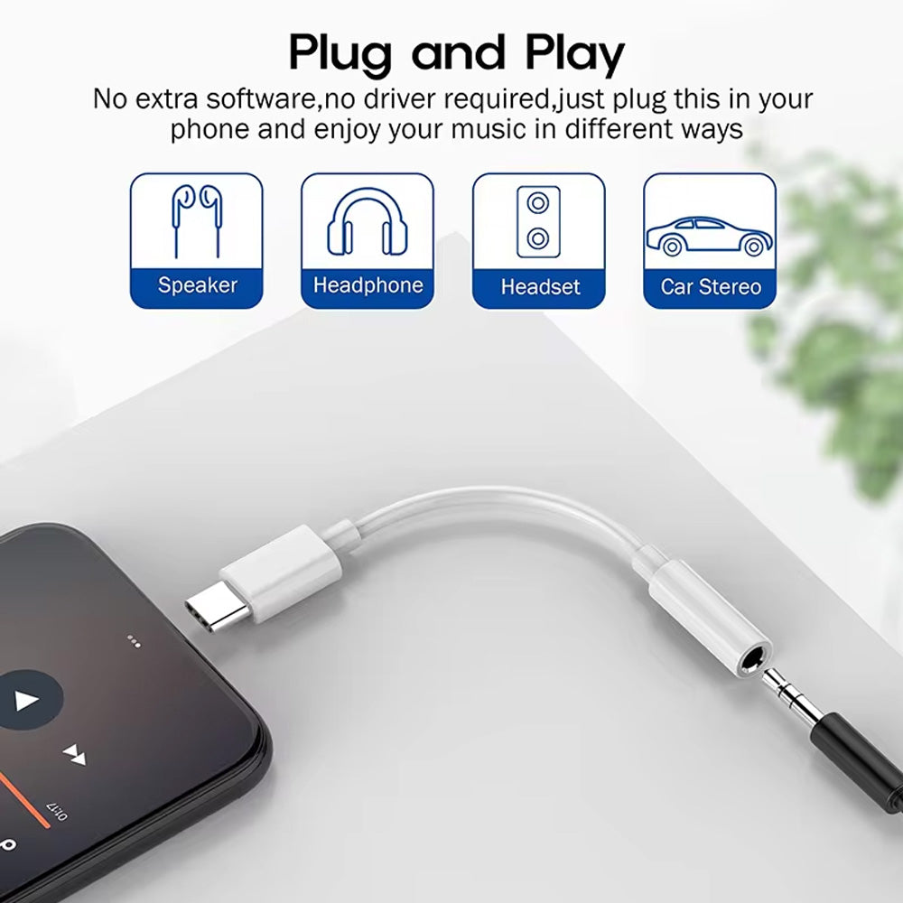 Đầu Chuyển Đổi Jack USB-C to 3.5mm Headphone Jack Adapter - Việt Music