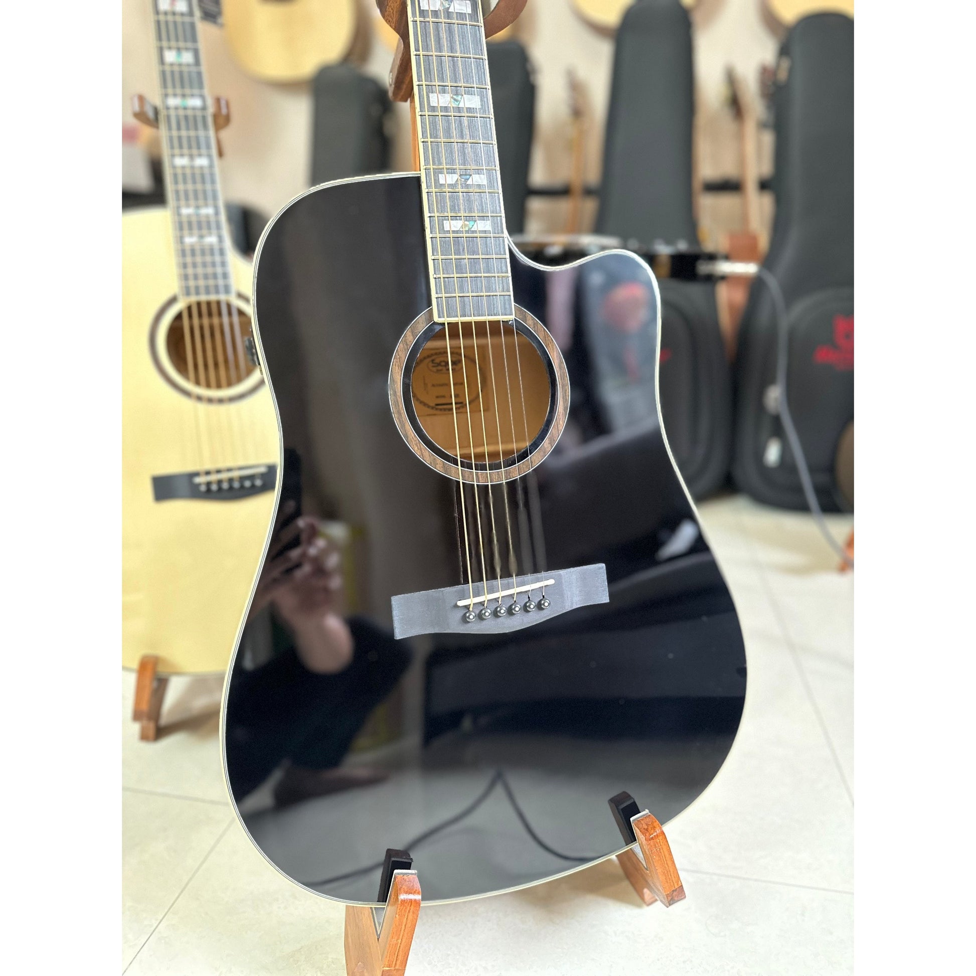 Đàn Guitar Acoustic Sqoe ED29 EQ - Việt Music