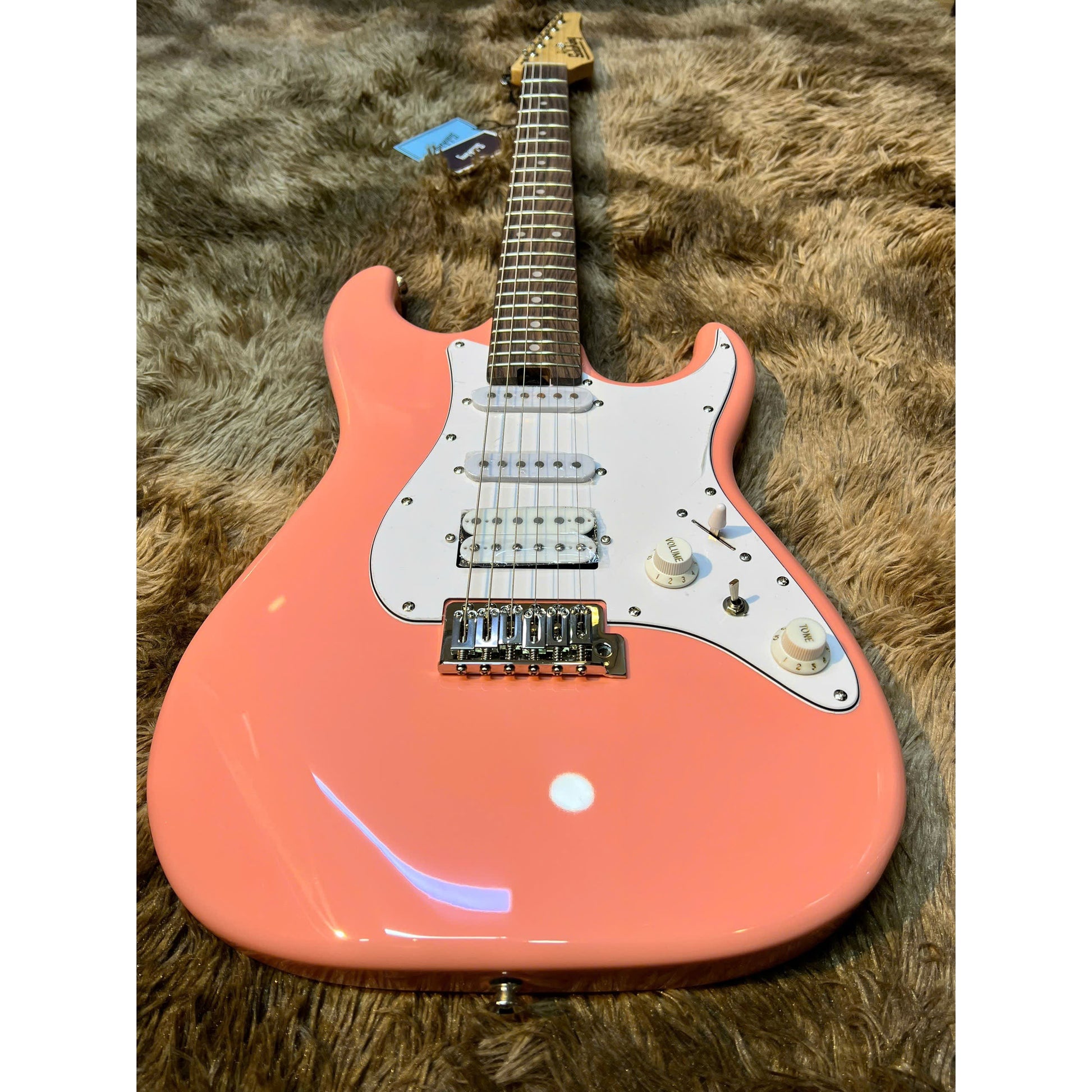 Đàn Guitar Điện Soloking MS1 Basic HSS, Rosewood Fingerboard, Vintage Pink - Việt Music